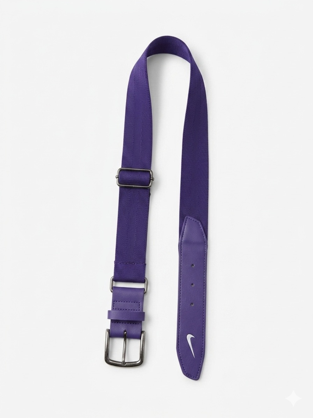 Nike Purple Belt with Silver Buckle and Swoosh